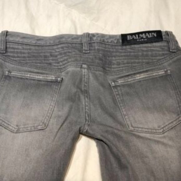 Balmain Grey Women's Jeans Size 40 $1295 - Picture 5 of 7